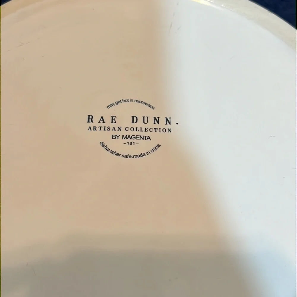 Rae Dunn Good Doggy White Ceramic Water Bowl